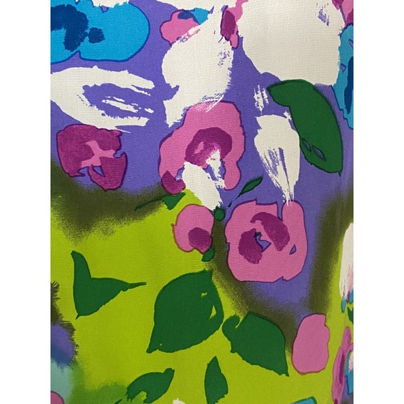 Diane Von‎ Furstenberg Silk Blouse Womens Large Colorful Floral Abstract Luxury - Picture 3 of 14